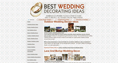 Desktop Screenshot of bestweddingdecorationideas.com