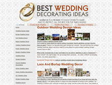 Tablet Screenshot of bestweddingdecorationideas.com